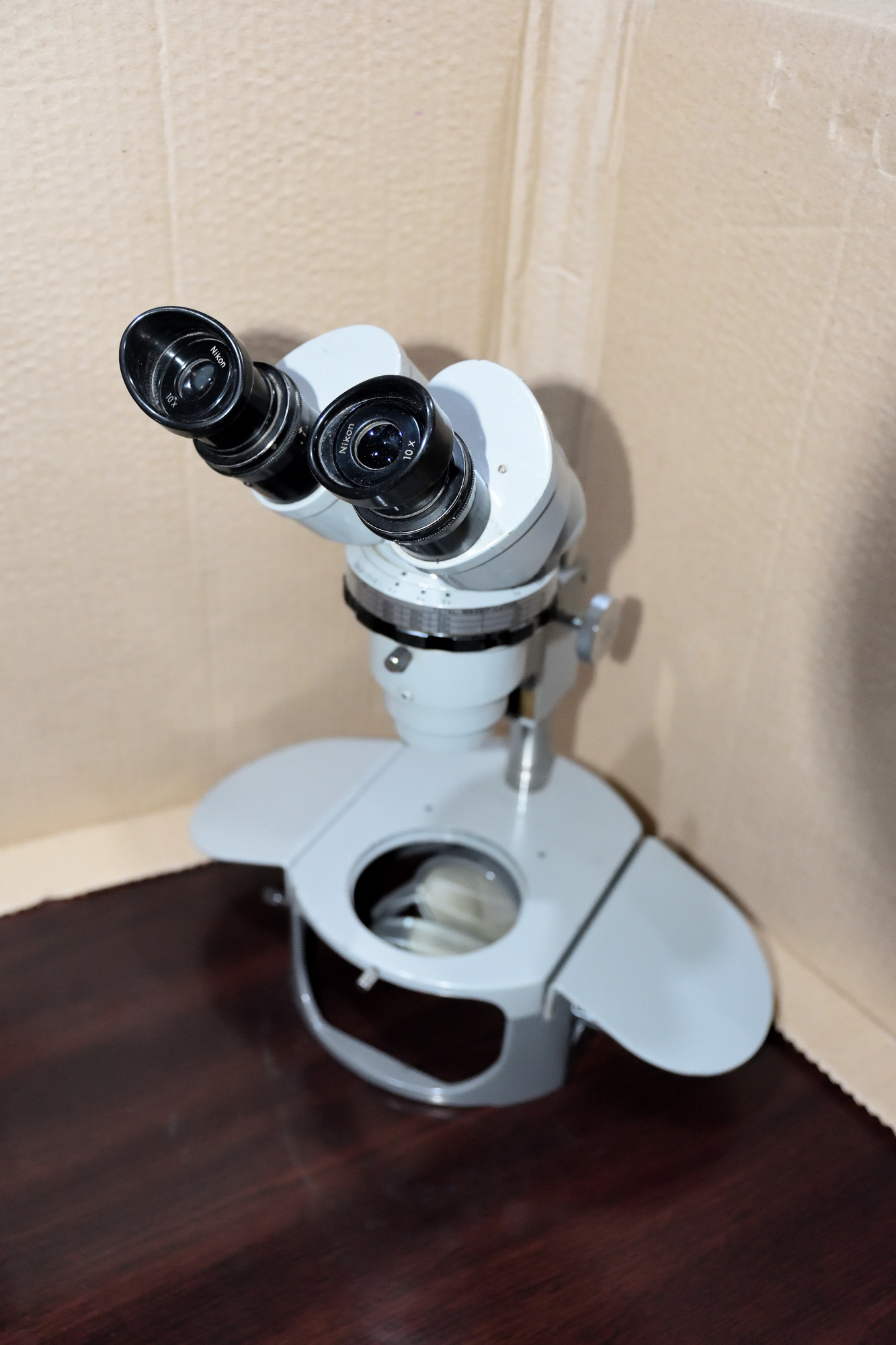 old nikon microscope