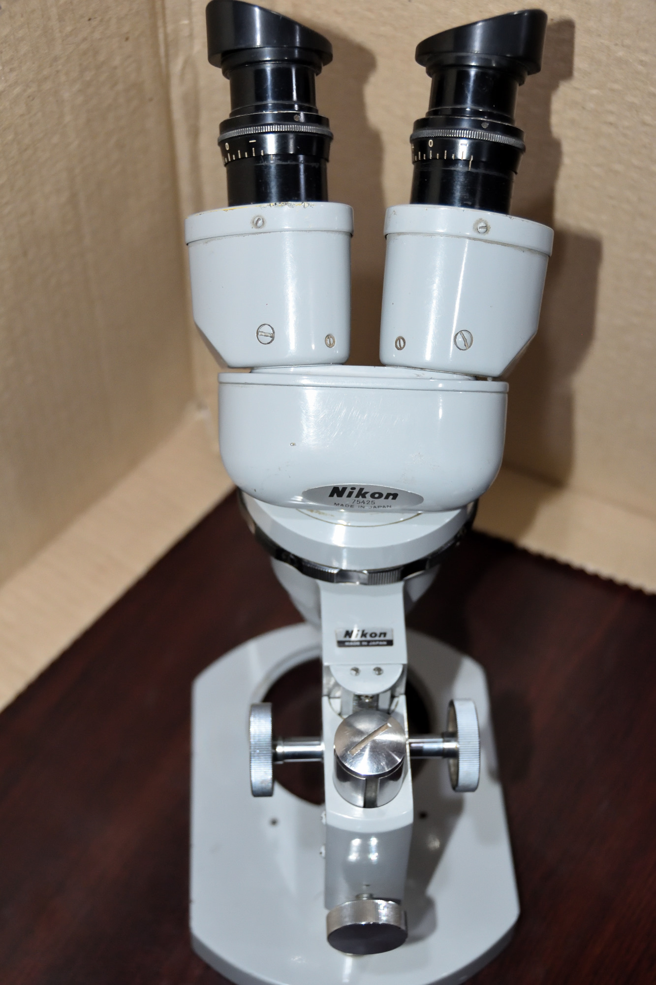 old nikon microscope